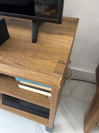 Mueble TV madera y metal