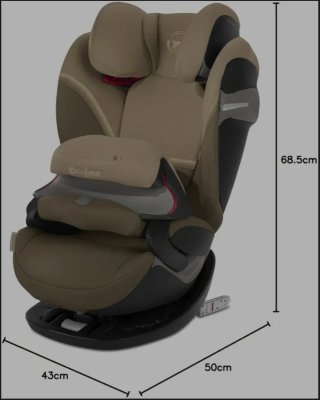 Silla NEGRA de bebé de coche Cybex Pallas S-Fix