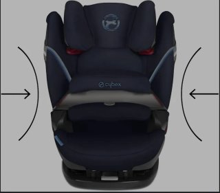 Silla NEGRA de bebé de coche Cybex Pallas S-Fix