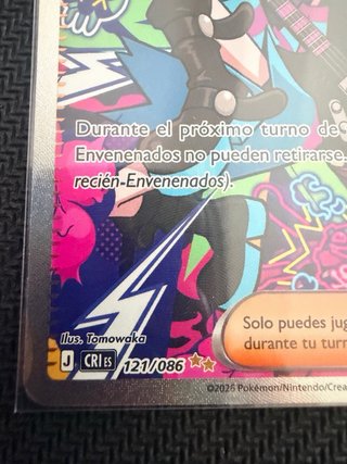 Carta Pokémon Actuación de Hiedra 121/086
