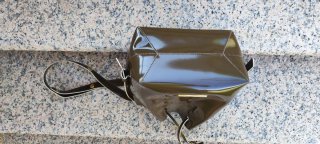 Bolso Bimba y Lola charol marrón original