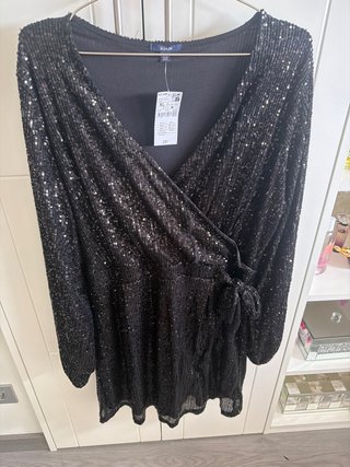 Vestido lentejuelas Kiabi XL