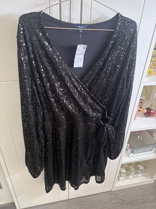 Vestido lentejuelas Kiabi XL