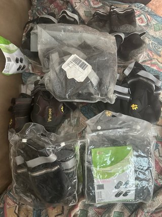 7 Packs Botas Perro Negras