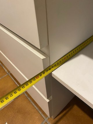 Cajonera de madera blanca