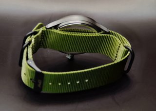Reloj Militar Esfera Oliva Correa Nato Verde