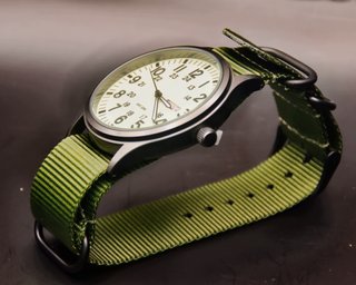 Reloj Militar Esfera Oliva Correa Nato Verde