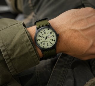 Reloj Militar Esfera Oliva Correa Nato Verde