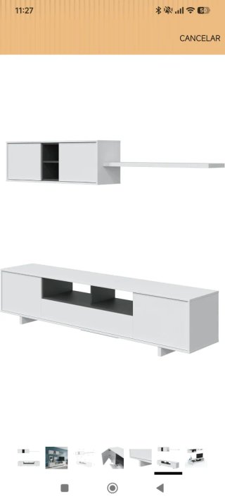 Mueble televisor completo marca HabitDesign.