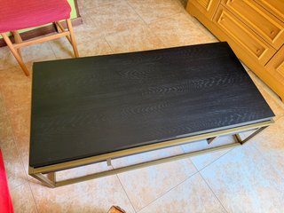 Mesa de centro elevable madera y metal