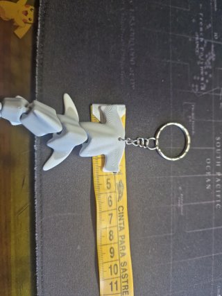 Llaveros Articulados 3D - Tiburón Martillo