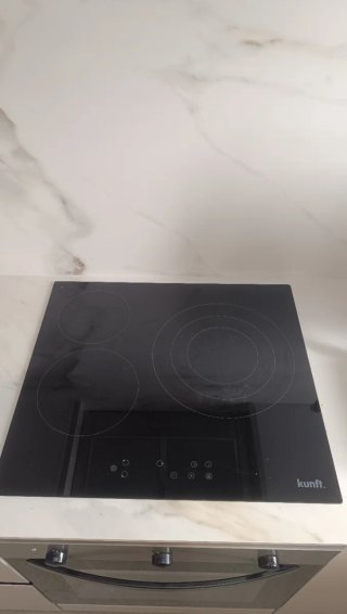 Placa Vitrocerámica KUNFT Negra