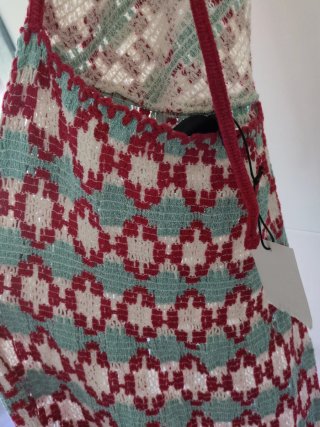 Vestido largo punto Zara multicolor