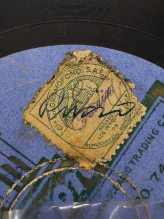 Disco Vinilo Odeon 78 RPM Celia Gámez Iportera