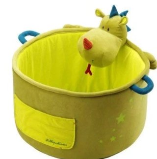 Peluche recogejuguetes dragón verde