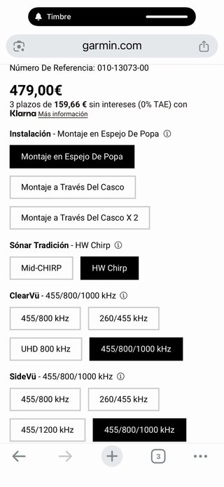 Garmin GT56UHD Transductor Potente