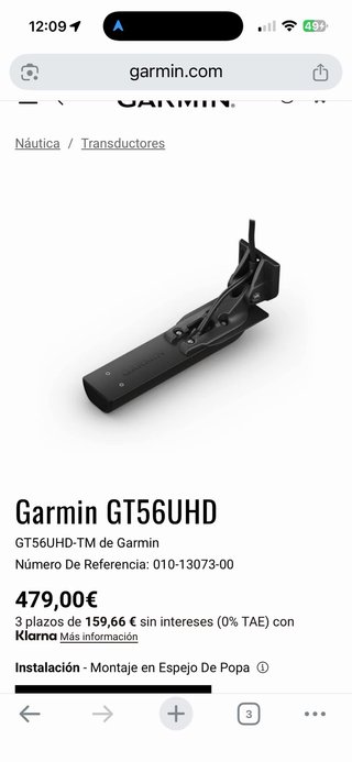 Garmin GT56UHD Transductor Potente