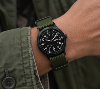 Reloj Militar Caja Negra Correa Nato Verde