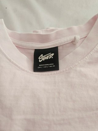 Camiseta Pull&Bear rosa claro Talla L