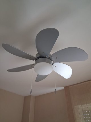 Dos ventiladores de techo 6 aspas, bajo consumo