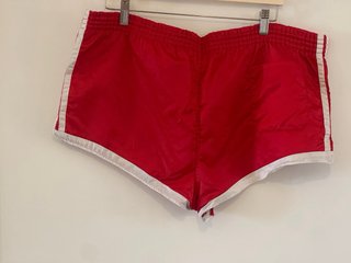 Pantalón corto vintage Adidas Rojo