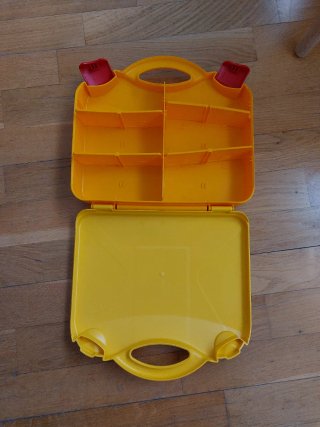 Maletín LEGO vacío amarillo