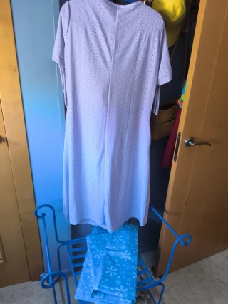 Vestido Verano XL Morado Sin Arrugas