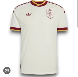Camiseta Adidas España Beige y Roja