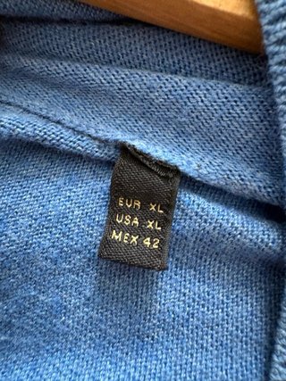 Jersey Massimo Dutti Azul V-Neck