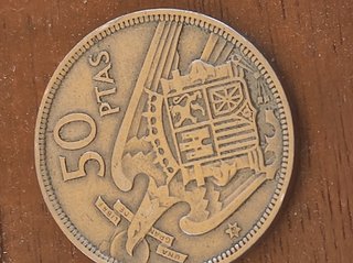 Moneda 50 Pesetas 1957 Franco Estrella 58