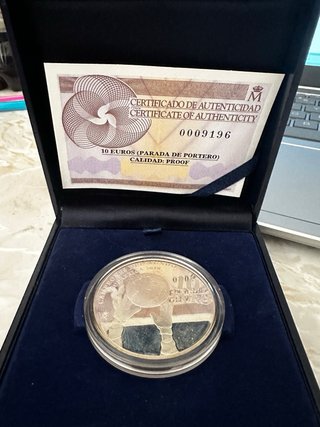 Moneda 10 Euros Plata Parada de Portero 2010