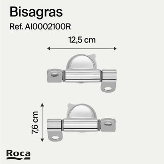 CONJUNTO BISAGRAS ROCA DAMA SENSO-GIRALDA 2100R