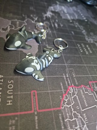 Llaveros Articulados 3D- Orca, la reina del océano