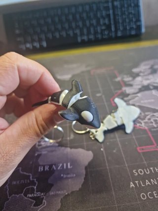 Llaveros Articulados 3D- Orca, la reina del océano