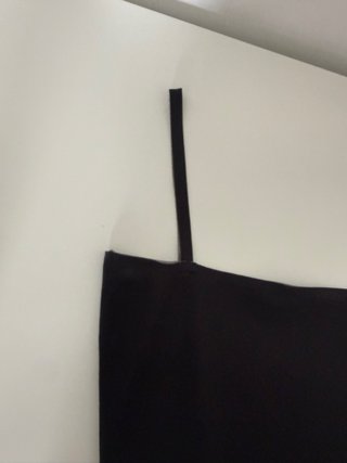 Vestido largo negro Zara Talla M