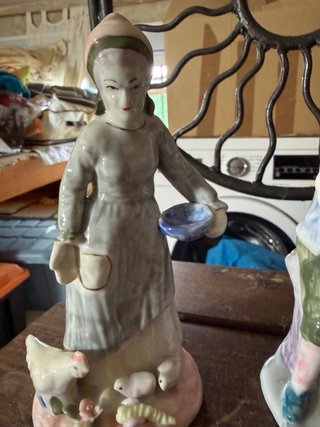 Figuras porcelana pareja rural