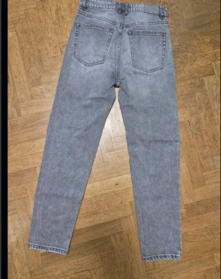 Vaqueros Pull&Bear grises rectos Talla 36