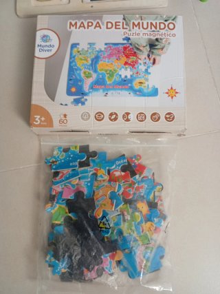 Lote Juguetes Aprendizaje: Puzzle Mundo y Más
