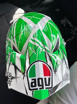 Casco Moto Cros AGV Verde