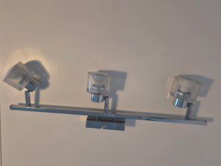 Lámpara de techo moderna metal y cristal