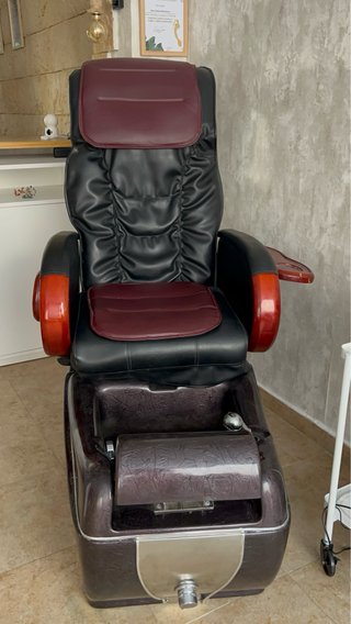Sillón de pedicura profesional y masaje de espalda