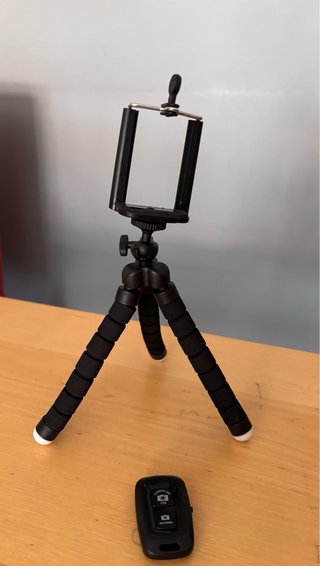 Trípode flexible con mando para móvil