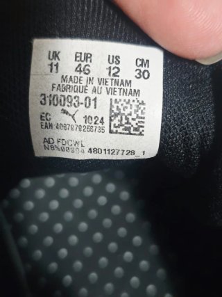 Zapatillas Puma Caballero Negras y Blancas