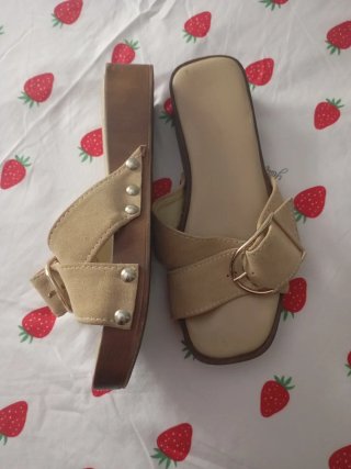 Sandalias Zara Beige