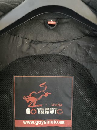 Chaqueta Moto Mujer Negra