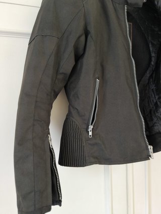 Chaqueta Moto Mujer Negra