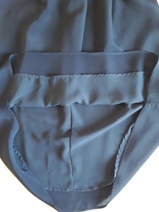 URGE!! Vestido azul lentejuelas fluído MANGO