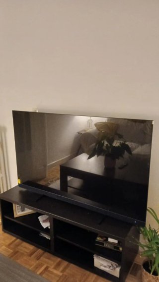 Mueble TV madera oscura