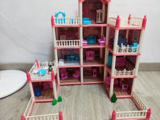 Casita de muñecas grande multifuncional