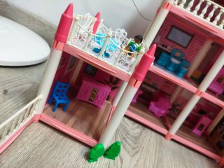 Casita de muñecas grande multifuncional